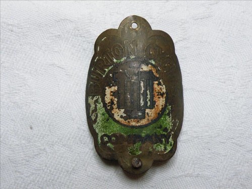 Plaque velo anglais - de,
