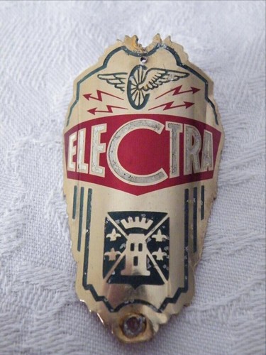 Rare plaque velo electra - plaque,