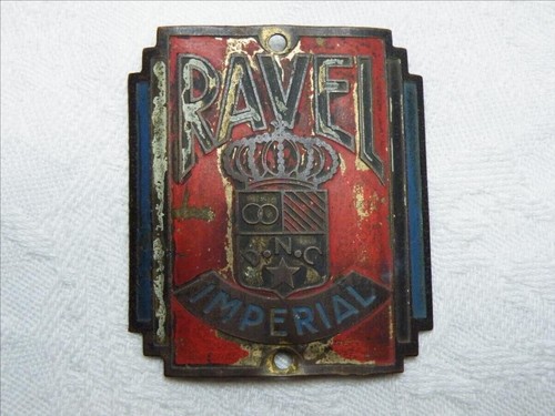 Plaque velo ancienne - de,
