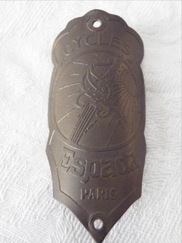 Plaque velo ancienne - de,
